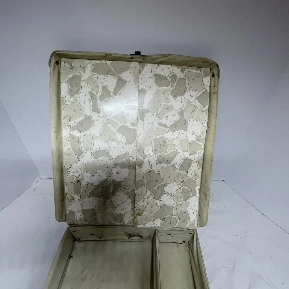 Original Vtg 1962 Barbie Doll Black Vinyl Wardrobe Carry Case Enchanted Evening